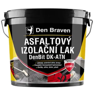 Asfaltový izolační lak Den Braven DenBit DK – ATN 9 kg