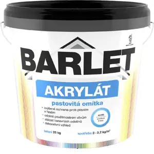 Barlet akrylát zrnitá omítka 2mm 25kg 5434