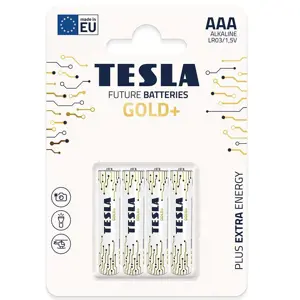 Baterie Tesla AAA LR03 Gold+ 4 ks