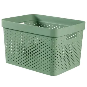 Box děrovaný Infinity recycled 245855 zelená 17l