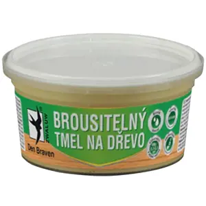 Brousitelný tmel na dřevo Den Braven 250 ml bílá