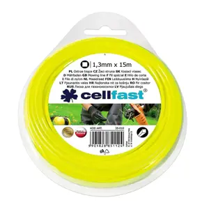 Produkt CELLFAST Žací struna do sekačky 1,3 mm, čtvercová