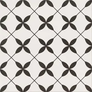Dlažba Clover black pattern 29,8/29,8