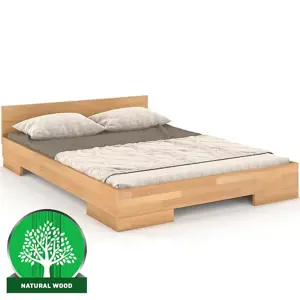 Produkt Dřevěná buková postel Skandica Spectrum Nízký 200x200 Přírodní