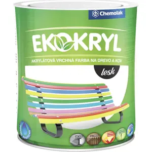 Produkt Ekokryl Lesk 0100 0,6l Biely