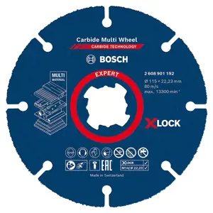 Expert Carbide Multi Wheel X-Lock cutting disc 115 mm