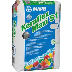 Flexibilní lepidlo na obklady a dlažbu Mapei Keraflex Maxi C2TE S1 25 kg bílý