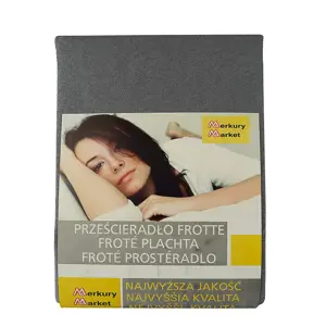 Produkt Froté napínací prostěradlo 140x200 šedé 70