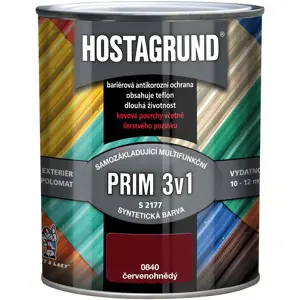 Hostagrund prim3v1 0840 červenohnědý 0.6l