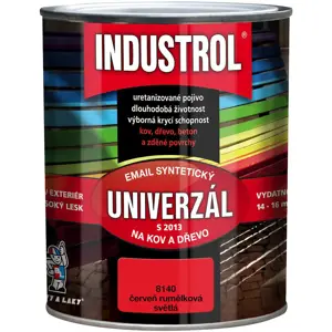 Industrol uni 8140 červeň rumělková světlá  0,75l