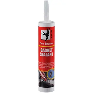 Jednosložkový acetátový silikonový tmel Den Braven Gasket sealant červený 80 ml