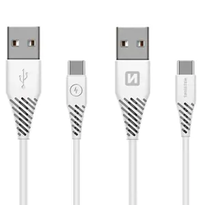 Produkt Kabel datový Swissten USB / USB-C 3.1 1.5 m bílý (7MM)