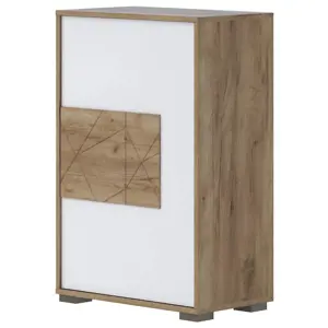 Produkt Komoda Stela CPL1 tobacco oak/crystal white