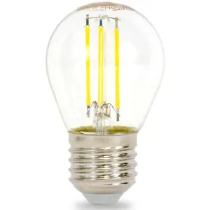 LED žárovka filament retro miniglobe 4.2W E27 4000K 570LM