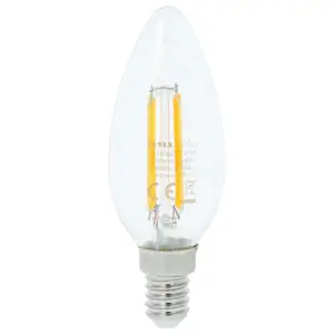 LED žárovka filament retro svíčka 6W E14 2700K 806LM