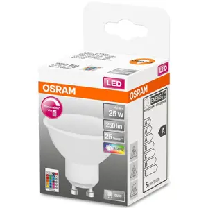 LED žárovka OSRAM RGB 4,5W 2700K GU10 + dálkový ovladač