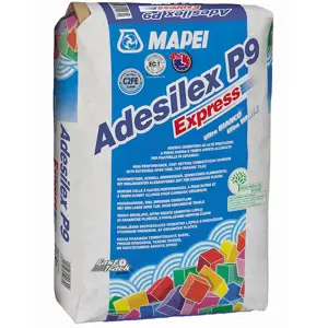 Lepidlo na obklady a dlažbu Mapei Adesilex P9 Express C2TE 25 kg šedé