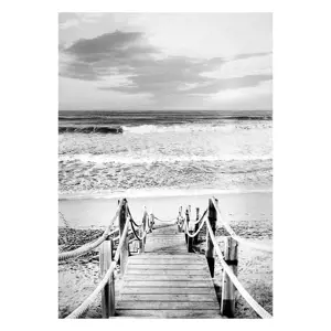 Obraz Canvas 60x80 ST661 B&W Sea CA-13938