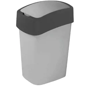 Odpadkový koš flip bin 10l 186133 stříbrno/grafit