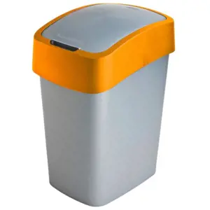 Odpadkový koš flip bin 25l 190169 stříbrno/oranž.