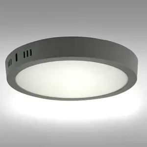 PANEL LED RING 18W 4200K KULATÝ SVĚTLE ŠEDÝ