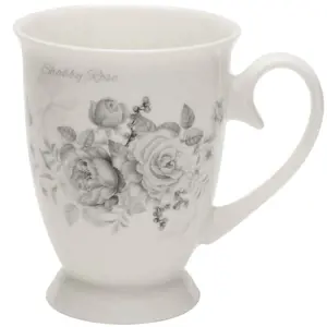 Porcelánový hrníček na nožce Shabby Rose 320ml