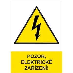 Pozor elektrické zařízení