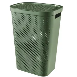 Prádelní koš Infinity 60l recycled 245809 zelená Curver