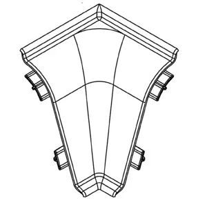 Roh vnitřní pro lištu k pracovní desce BL44 etna 119