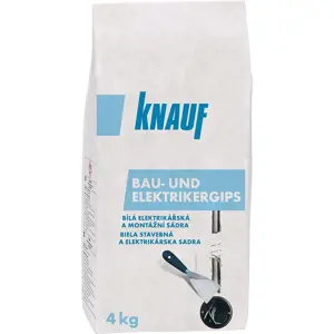 Rychletuhnoucí montážní sádra Knauf Bau- und Elektrikergips bílý 4 kg