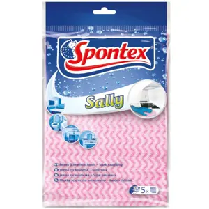 Sally utěrky z tekého plátna 5 ks Spontex