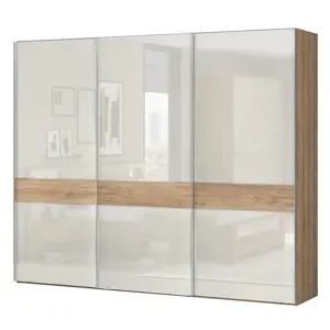 Skříň 3d Gala pk281/gl pacific walnut/beige