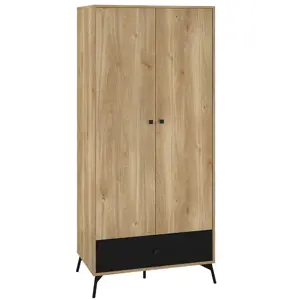 Produkt Skříň Agis 01 Honey Castello Oak/Black Mat