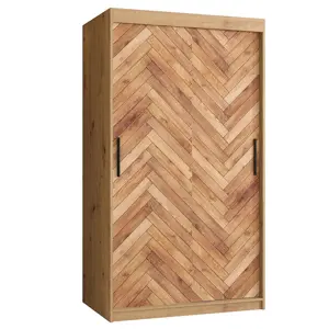 Skříň HERRINGBONE 1 100 Dub artisan/Rybí kost