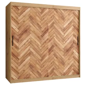 Skříň HERRINGBONE 1 180 Dub artisan/Rybí kost