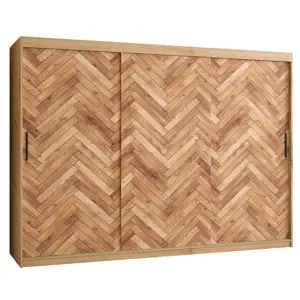 Skříň HERRINGBONE 1 250 Dub artisan/Rybí kost