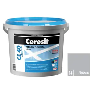 Spárovací hmota Ceresit CE 40 Aquastatic 5 kg platinium