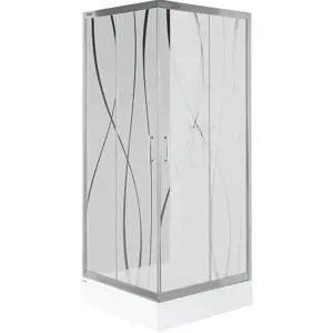 Sprchový kout čtvercový kw kn/tx5b 80 w15 sb glass protect