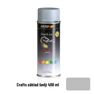 Sprej Crafts základní lak šedá 400ml