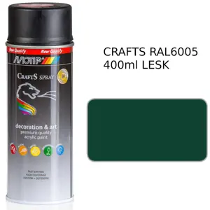 Sprej Crafts zelená RAL6005 400ml