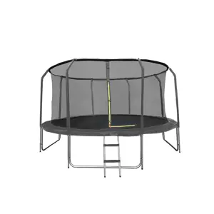 Trampolína COMFORT 427cm černá s žebříkem