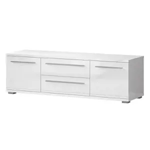 Tv Stolek Piano TV150-2K2F/PN-70/KA/70 crystal white