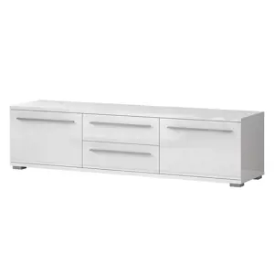 Tv Stolek Piano TV180-2K2F/PN-70/KA/70 crystal white