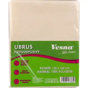 Ubrus 120x160 vodoodpudivá úprava smetanová