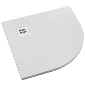 Vanička půlkulatá Kalait Smooth White 90x90x3,5 R55 3.3104-M2