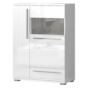 Produkt Vitrína Piano V90-2KS1F/PN-70/KA/70 crystal white