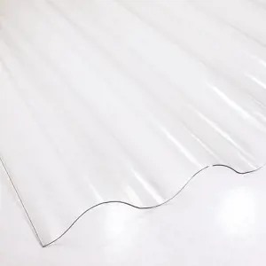 Vlnitá deska PVC 2000 x 900 x 0,8 mm bezbarvá