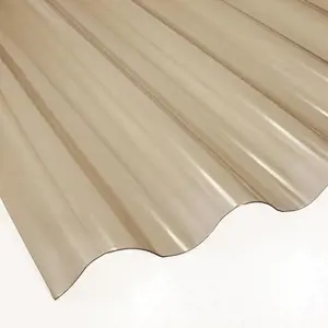 Vlnitá deska PVC 2000 x 900 x 0,8 mm kouřová