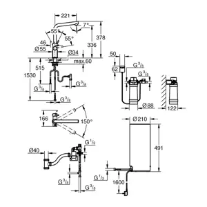 Výpusť s bojlerem stojánková GROHE RED DUO 30325001