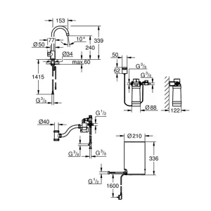 Výpusť s bojlerem stojánková GROHE RED MONO 30085001